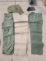 Assorted military pants,