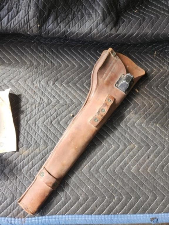 U.S. M1 Carbine leather scabbord, 1944, good