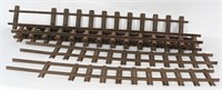 6- PIECES BUDDY L OUTDOOR RAILROAD TRACK