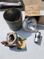 Joblot of vintage parts, seal beam, coil ignition