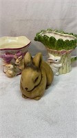 Bunny, pitcher and planter