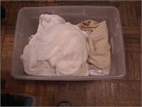 Container of vintage women's undergarments
