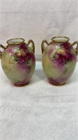 Pair Nippon handpainted vases
