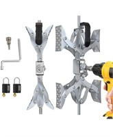 (new)X-Shaped Chock Wheel Stabilizer Allow Drill