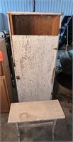 Distressed Cabinet and End Table