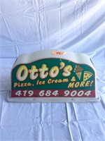 Otto's Pizza and Ice Cream Delivery Car Top Sign