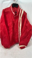 Vtg racing stripe windbreaker