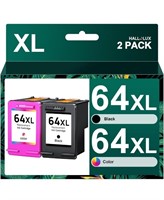 64XL Ink Cartridges for HP 64 Black Color Combo