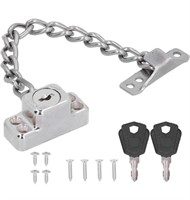 Door Chain Lock with Keys, Security Chain Guard,