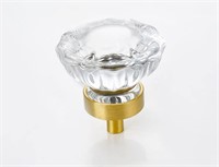 8 pcs Crystal knobs for Drawers,Clear Crystal