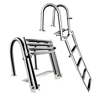 Stainless Steel Pontoon Ladder Draft Heavy Duty