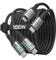 INIU USB C to USB C Cable, (6ft, 2-Pack) 100W USB