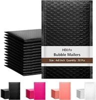 HBlife #000 4x8 Inches Poly Bubble Mailers Self