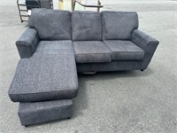 Grey Sofa with Reversable Chaise End