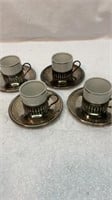 Demitasse cups and saucers
