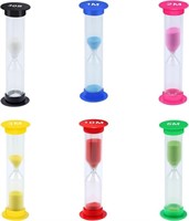 moinkerin 6 Pieces Sand Timer Toy Sandglass