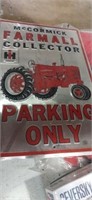 McCormick Famall collector parking only sign