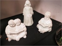Three Isabel Bloom figurines: an angel and