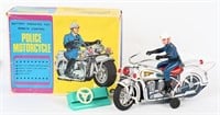 JAPAN BATTERY OP POLICE MOTORCYCLE w/ BOX