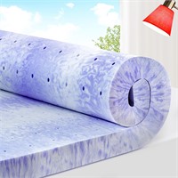 $110  ELEMUSE 3 Gel Infused Queen Mattress Topper