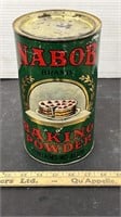 Nabob Baking Powder Tin. 9" high.