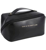 Large Capacity Travel Cosmetic Bag,Leather Makeup