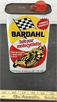Bardahl 40 ounce Oil Tin. Full. NO SHIPPING