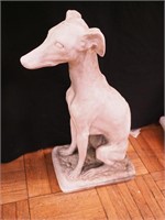 21 1/2" concrete yard art of a whippet