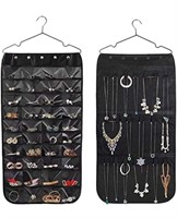 Hanging Jewelry Organizer Double Sided 40 Pockets