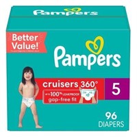 Pampers Cruisers Diapers 360 Size 5  96 Count