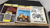 3 Minneapolis Moline Tractor Brochures.