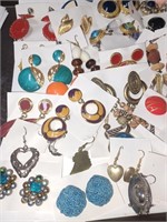 Lot of Various Costume Earrings