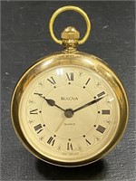 Bulova Brass Desk Clock