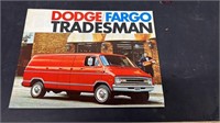 1971 Dodge/Fargo Tradesmen Van Advertising