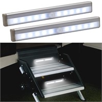 Motion Activated RV Step Lights, 10 LED Battery Op