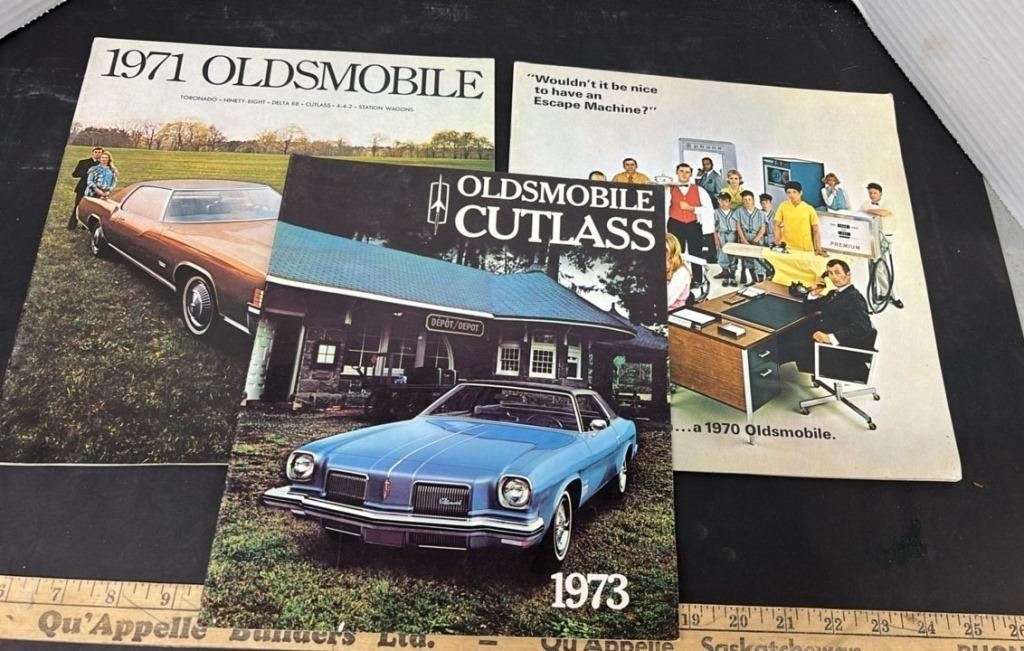 3 Oldsmobile Advertising Brochures.