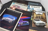 7 1970s Chevrolet Advertising Brochures.