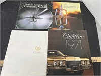 Cadillac and Lincoln Advertising Brochures