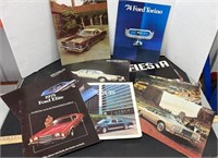 Nine 1970s Ford Advertising Brochures.