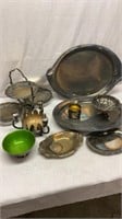 Large lot of silver plate