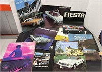 Nine 1970s Ford Advertising Brochures.