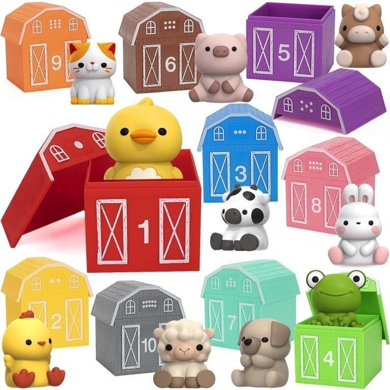 Learning Toys for 1,2,3 Year Old, 20 Pcs Farm Anim