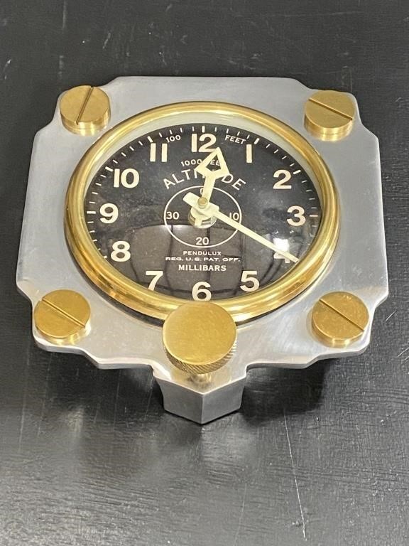Pendulux Altimeter Aluminum Wall Clock