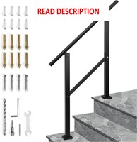 $46  Iron Handrail for 1-3 Steps  Matte Black