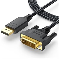 DteeDck DisplayPort to DVI Cable 6ft, DP Display P