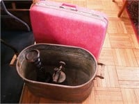 Copper boiler, Samsonite suitcase and more