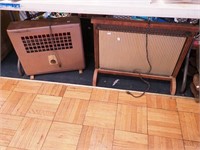 Two vintage room heaters