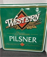 Light Metal Single Sided Great Western Pilsner