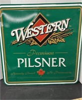 Light Metal Single Sided Great Western Pilsner