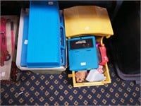 Two containers of toys: vintage Viewmaster